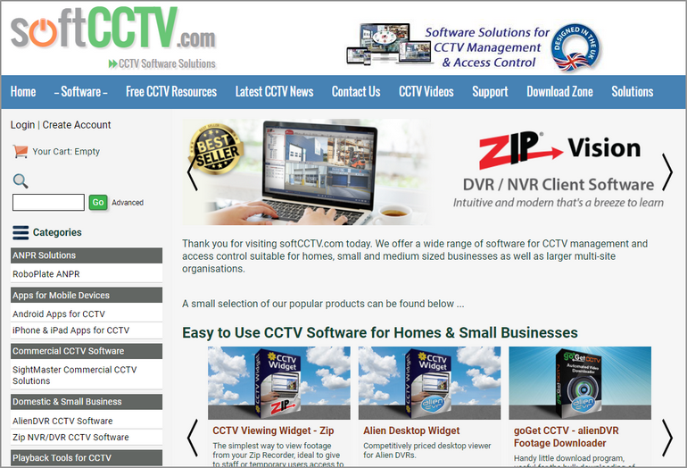 SoftCCTV Website - CCTV Software Solutions